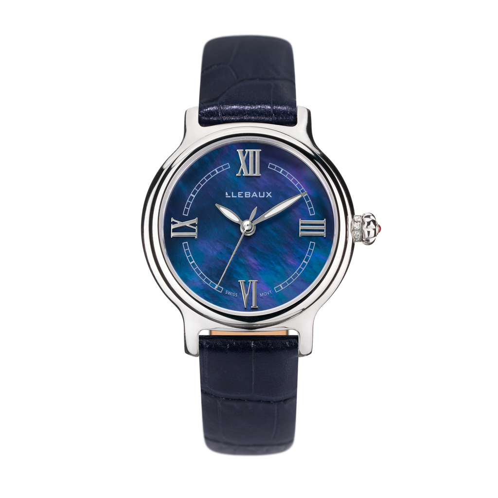 Pour Toujours Blue Leather