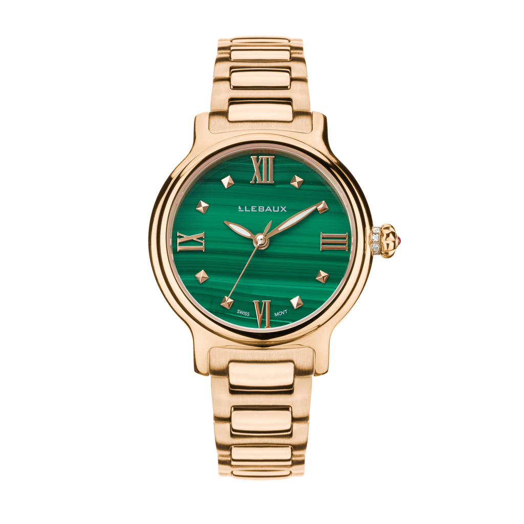Mon Totem Malachite Golden Steel