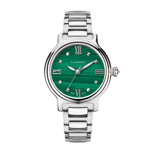 [LB.111.S.362.B1S] Mon Totem Malachite Silver 16cm