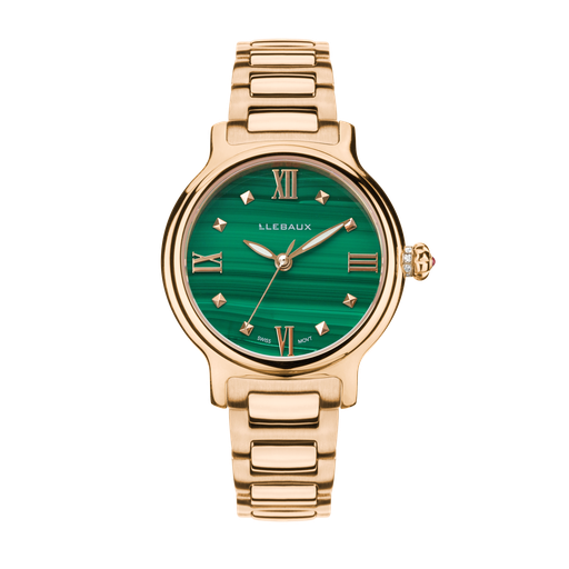 [LB.111.R.362.B1R] Mon Totem Malachite Golden Steel
