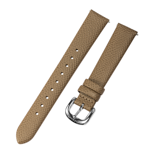 [L33.SS] Brown Caviar Leather Silver