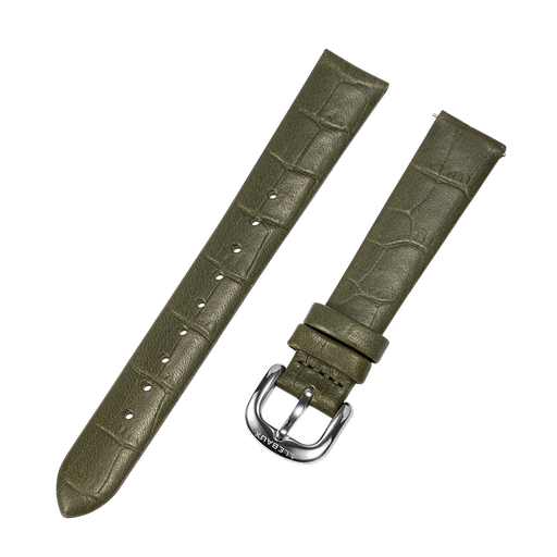 [L26.SS] Green Pattern Leather Silver