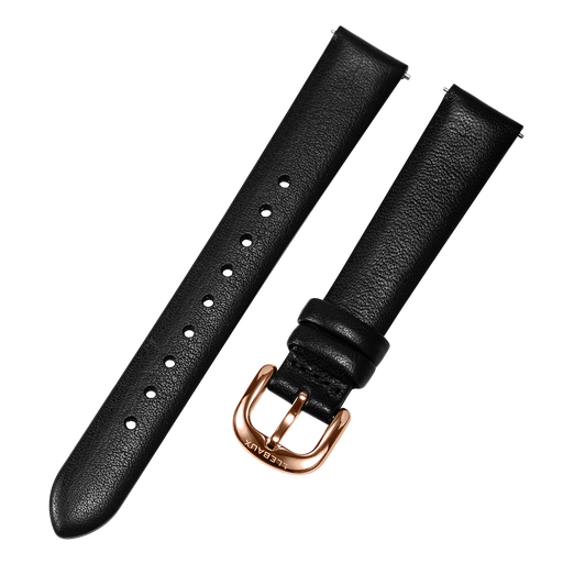 [LB.LBK.RG] Flat Black Leather IPRG buckle