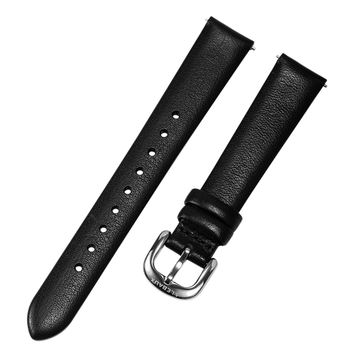 [LB.LBK.SS] Flat Black Leather Silver buckle