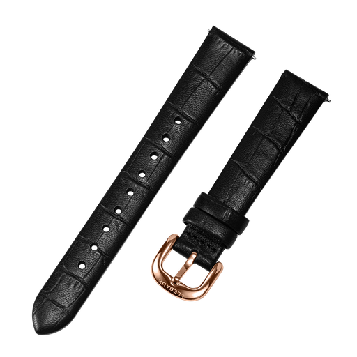 [LB.LBKCR.RG] Black Croco Leather IPRG buckle