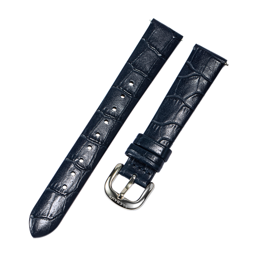 [LB.LBLCR.SS] Blue Croco Leather Silver buckle